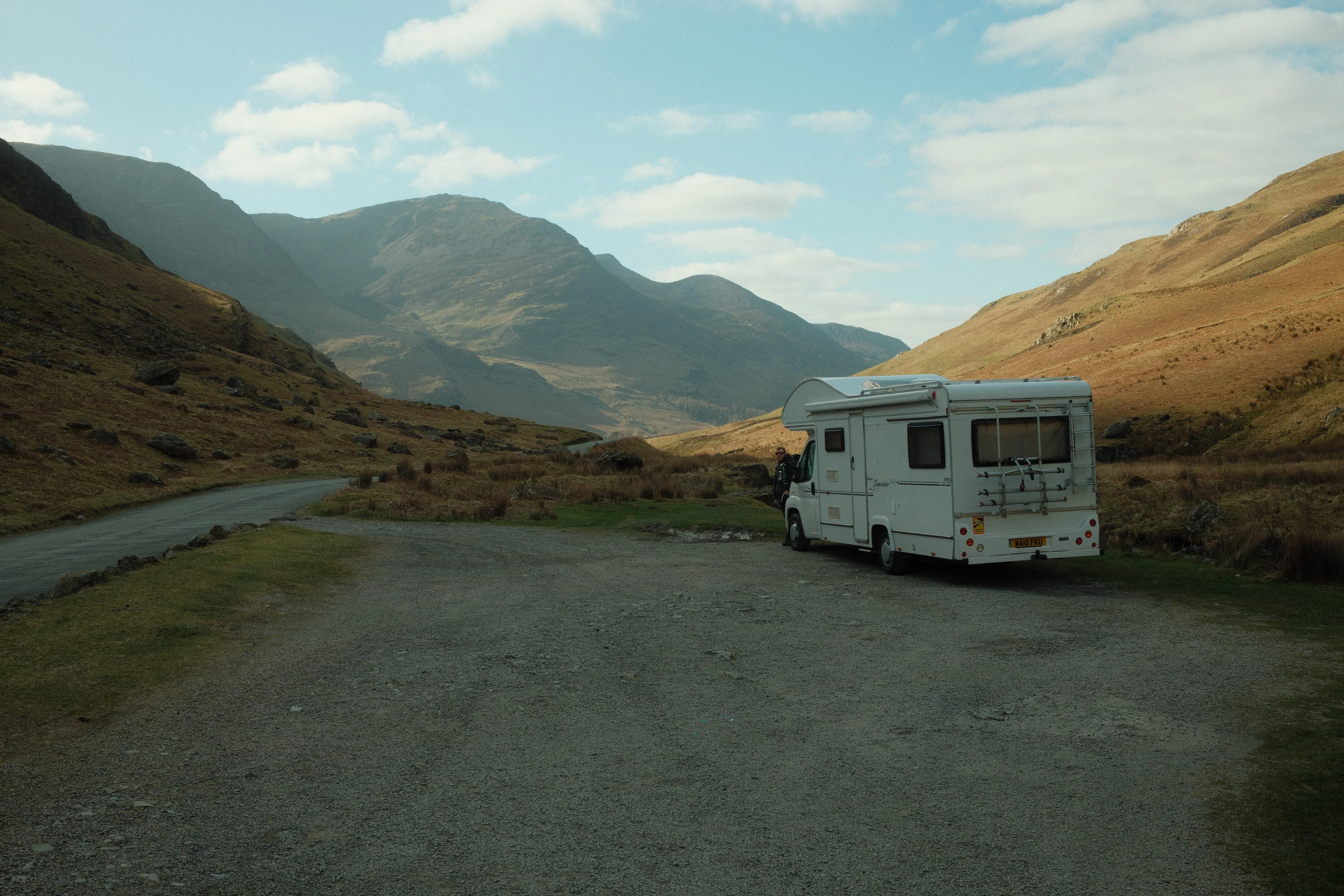 Adventure Nomad motorhome in Honister Pass, Lake District