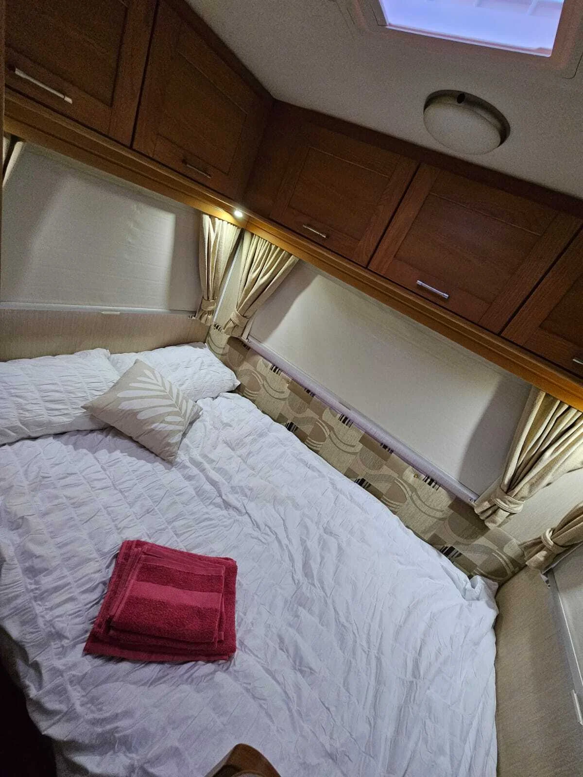 Beatrice over-cab double bed from above