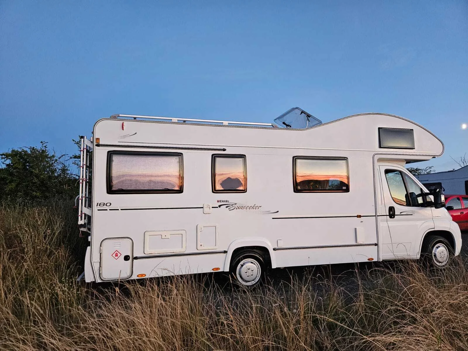 Beatrice at sunset wild camping